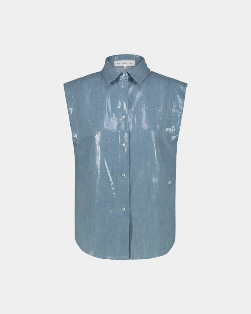 SEQUINED DENIM SHIRT