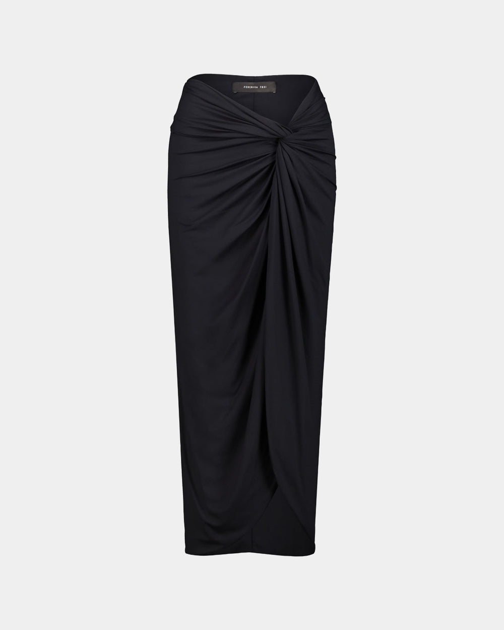 BLACK LONG SKIRT COVER-UP