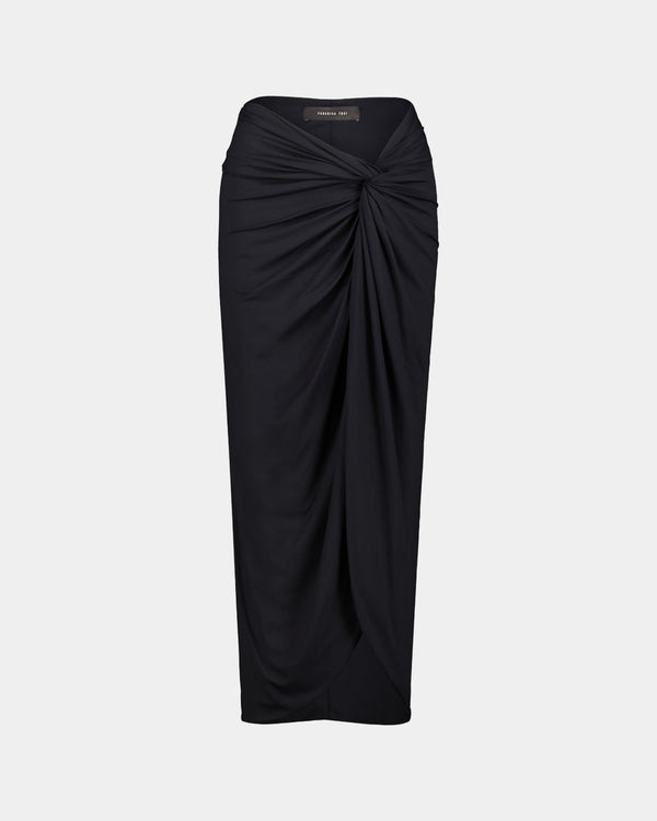 BLACK LONG SKIRT COVER-UP
