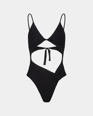 COSTUME INTERO SPALLINE NERO