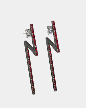 FLASH EARRINGS RUBY