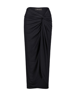 BLACK LONG SKIRT COVER-UP