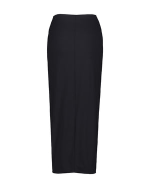BLACK LONG SKIRT COVER-UP