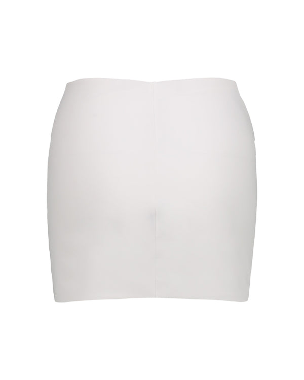 WHITE SHORT SKIRT COVER-UP
