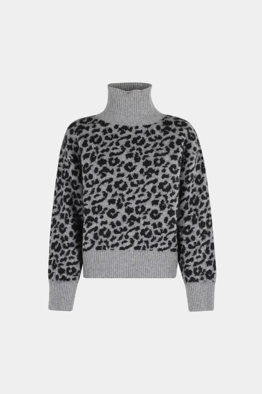SPOTTED HIGH NECK SWEATER