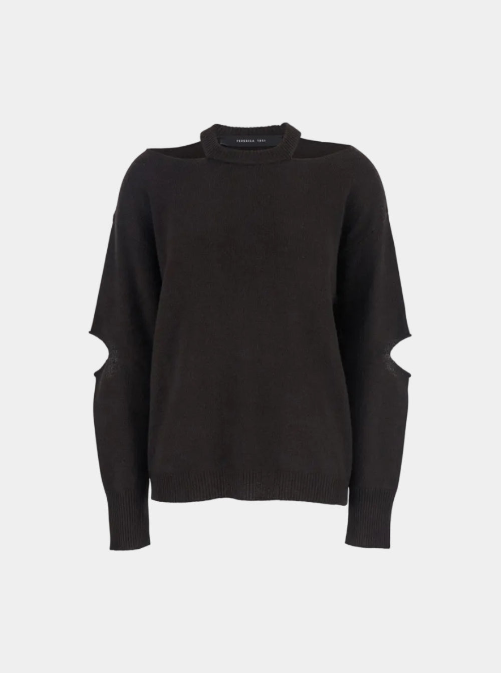 MAGLIA MISTO CASHMERE CUT GIROCOLLO