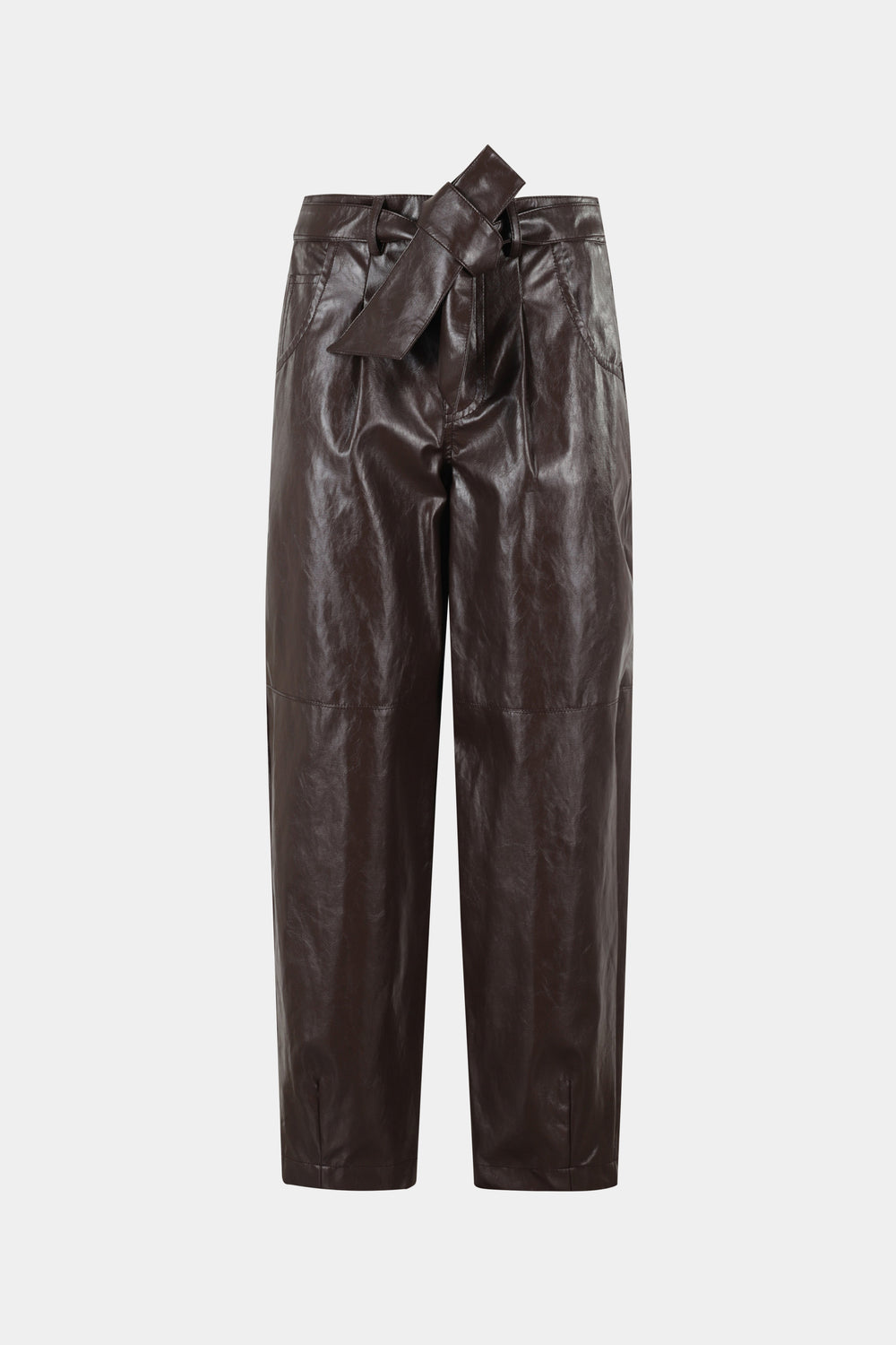 PANTALONE BALLOON PELLE METALLO