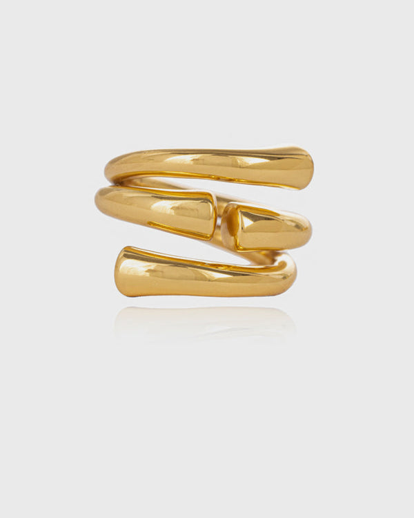 BAGUE NOUVEAU TUBE OR