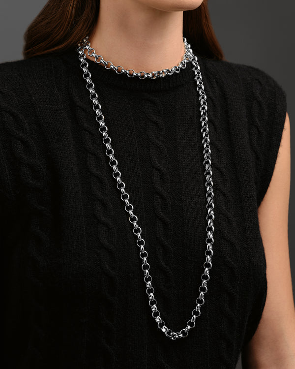 LACE LONG IRMA SILVER (5862147522720)