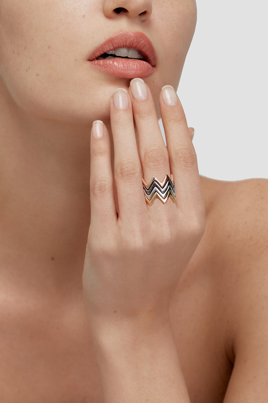RING CROWN BASIC ROSE GOLD (2348631752764)