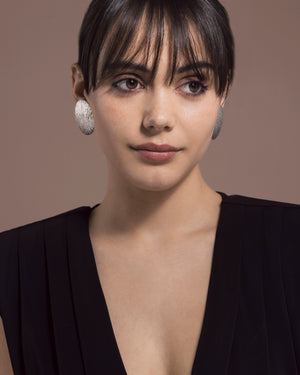 EARRING DAISY SILVER (7833630769312)