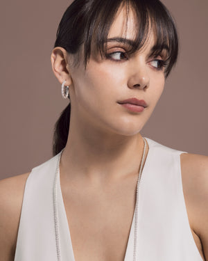 EARRING ROUND GRACE SILVER (7833663864992)