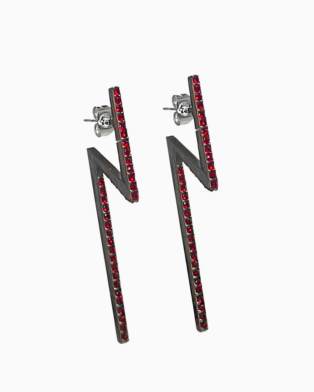 FLASH EARRINGS RUBY (2348648497212)