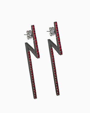 FLASH EARRINGS RUBY (2348648497212)