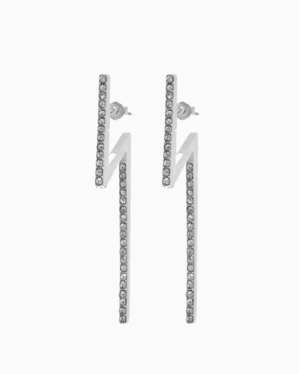 FLASH EARRINGS SILVER (722205114428)