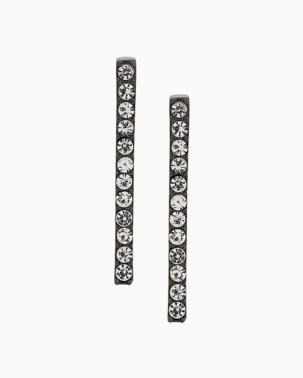 EARRINGS LOBO LINE BLACK DIAMOND (824854544444)