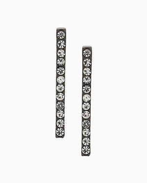 EARRINGS LOBO LINE BLACK DIAMOND (824854544444)